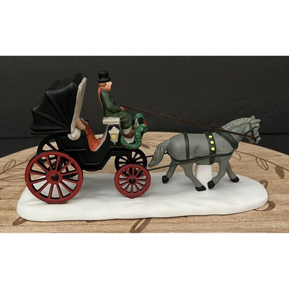 Vtg 1989 Dept 56 CENTRAL PARK CARRIAGE Heritage Village Collection - Picture 6 of 16